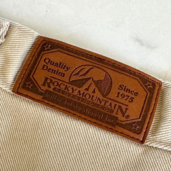 Vintage Rocky Mountain Rockies Jeans 31/11 Bareback RN 17901 High Rise Light Tan - Picture 2 of 12